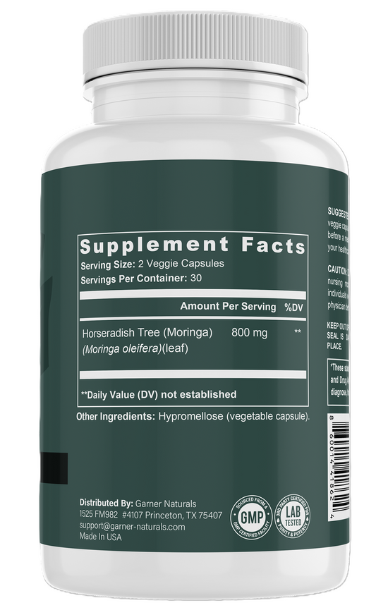 Moringa Capsules | Pure Plant-Based Wellness Supplement